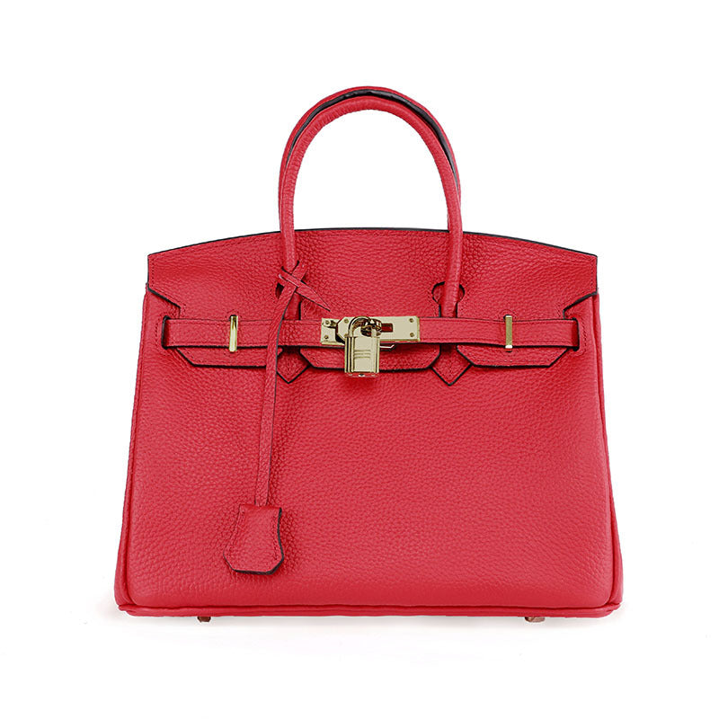 Platinum Cowhide Leather Tote Bag