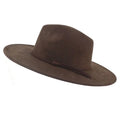 Jazz Women's 10cm Brim Suede Peach Tassel Hat